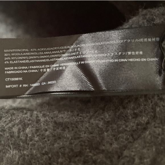 C/MEO Collective Grey Wool‎ Blend Mock Neck Oversized Bell Sleeve Sweater - Picture 2 of 8